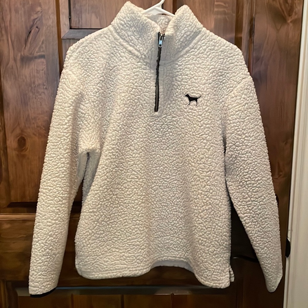 Pink brand XS white sweatshirt